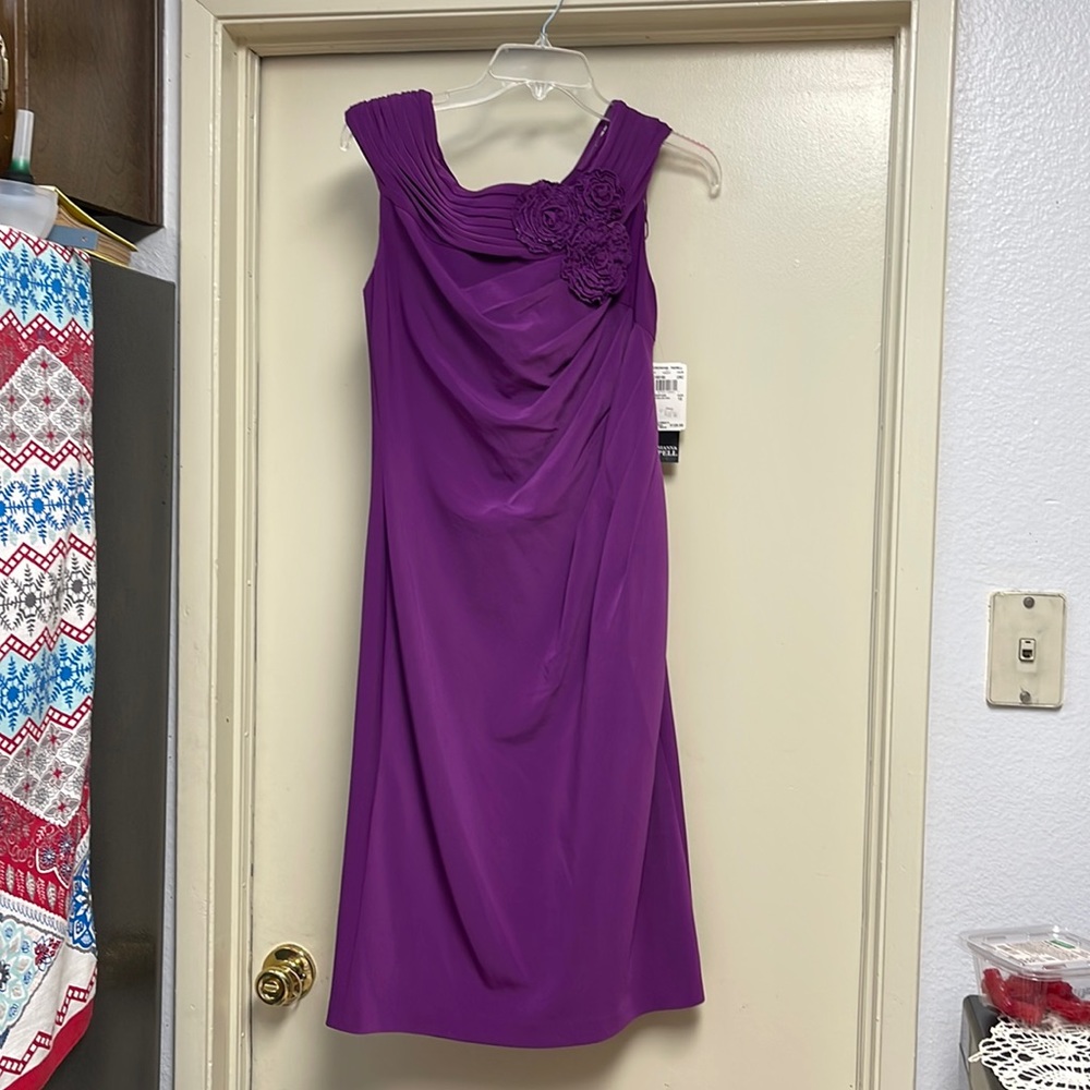 Adrianna Papell size 10 purple dress